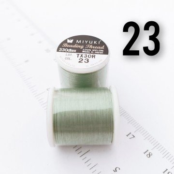 Miyuki Boncuk İpi - 50 metre - No:23 Koyu Mint Yeşil