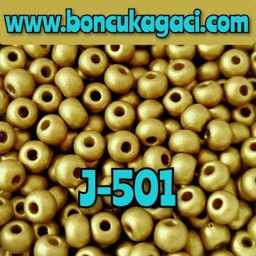 J-501 Fırınlanmış Yarı Mat Antik Preciosa Jabloneks Kum Boncuk 6/0 (4mm)