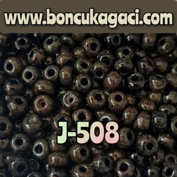 J-508 Picasso Siyah Renk Preciosa Jabloneks Kum Boncuk 6/0 (4mm)
