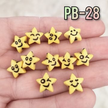 Pb-28 Sarı Renk Karışık Emojili Yıldız