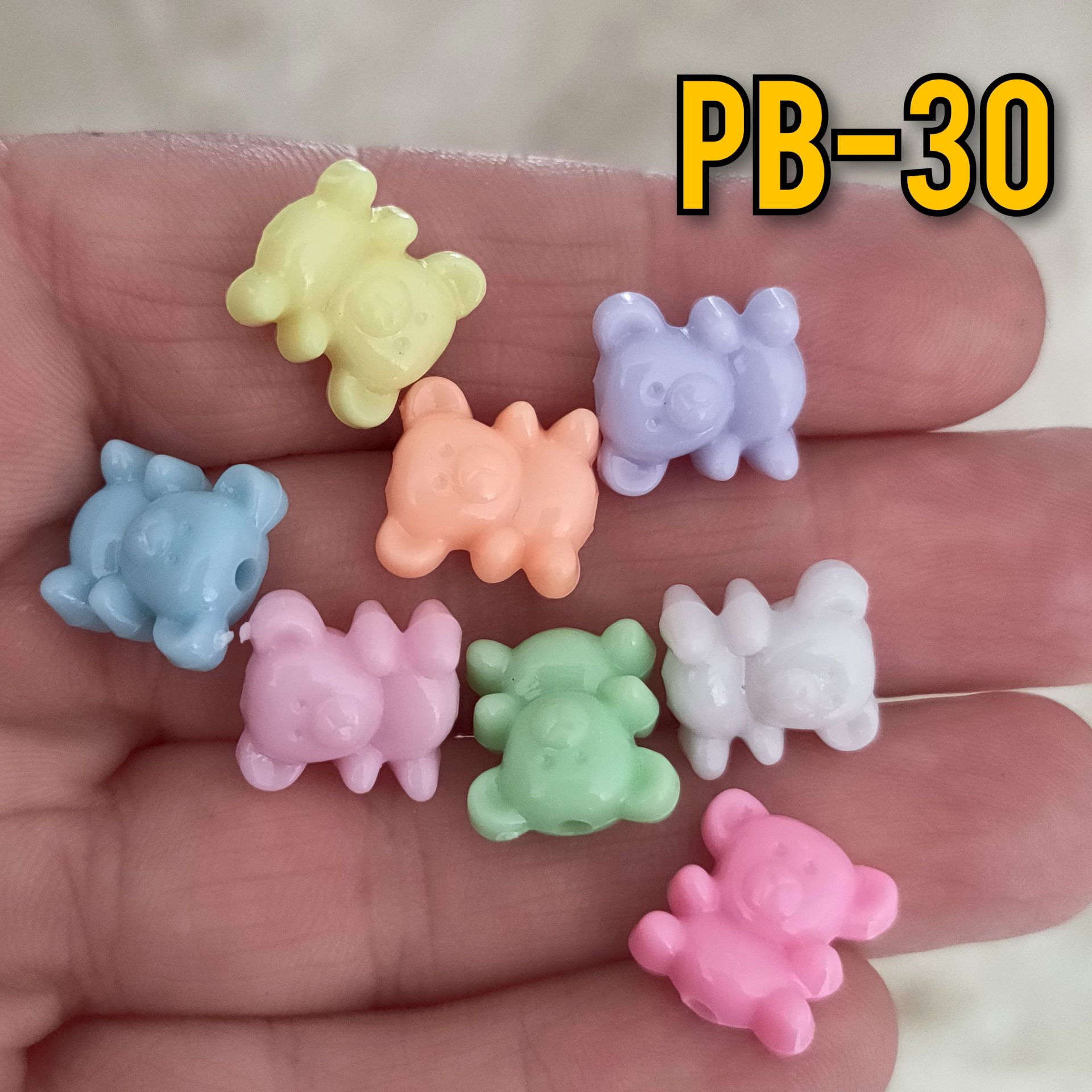 Pb-30 Soft Karışık Renk Plastik Ayıcık