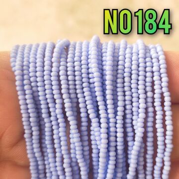 No: 184 Mavi-Lila Preciosa Dizi Kum Boncuk 11/0