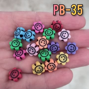 Pb-35 Karışık Renk Smile Emoji Çiçek