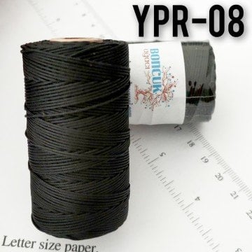 YPR-08 Siyah Renk Paraşüt İpi , Dove İp 1 mm
