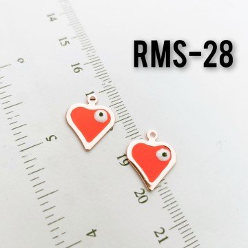 RMS-28 Rose Kaplama Gözlü Kalp