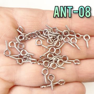 Ant-08 Gümüş Renk Anahtarlık Vidası 10*5 mm