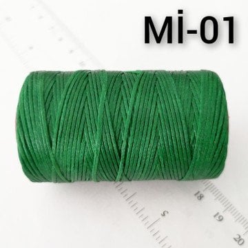 Mi-01 Koyu Yeşil Mumlu İp 1 mm