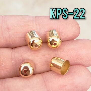 KPS-22 24 Ayar Altın Kaplama Huni Kapama 8 mm