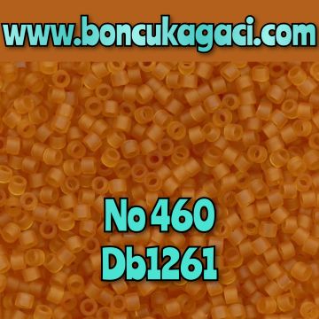 NO:460 Miyuki Delica , Miyuki Boncuk 11/0 DB1261 Yarı Şeffaf Mat