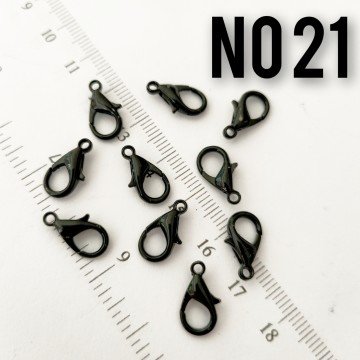 No : 21 Papağan -  Siyah 14 mm (503) 10 adet