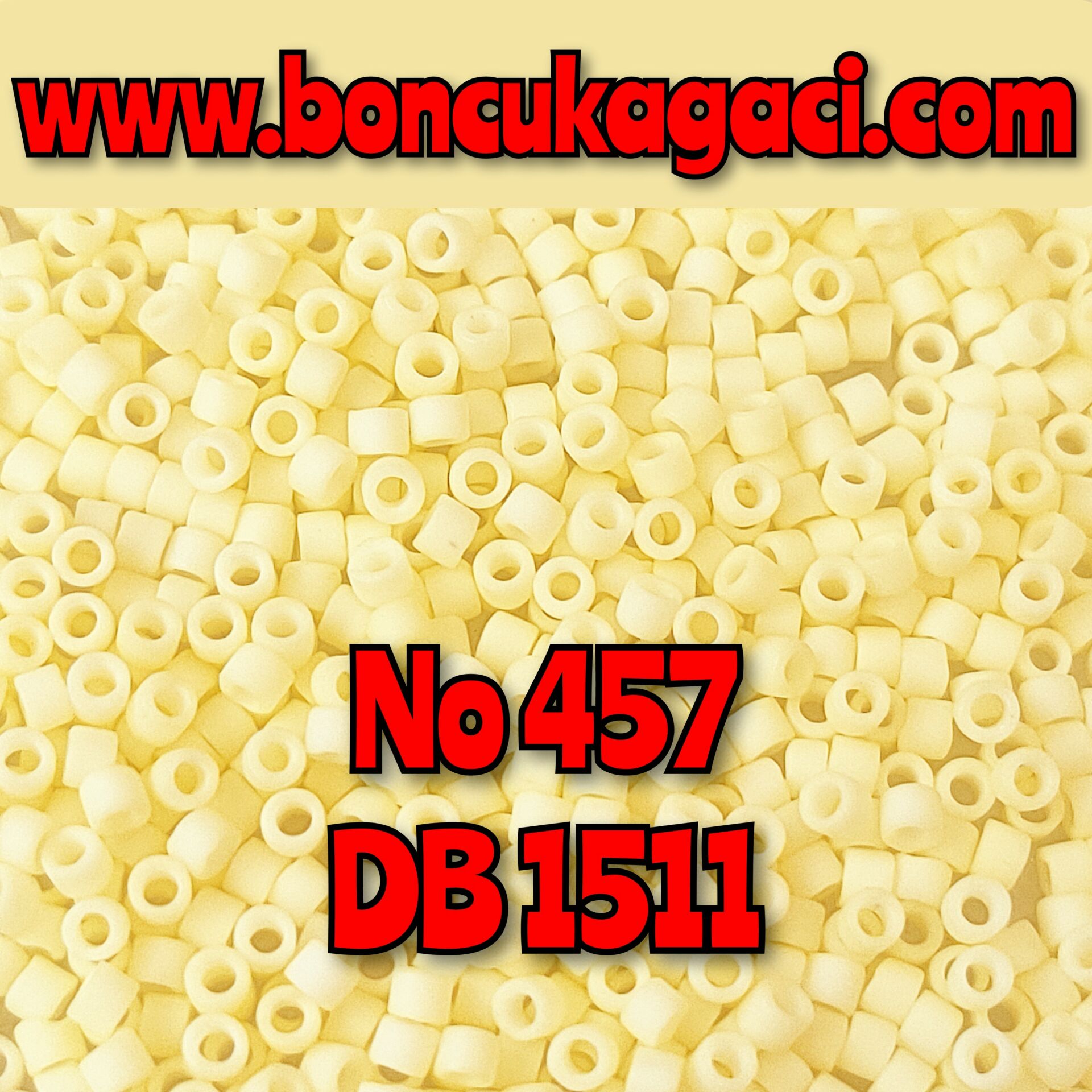 NO:457 Miyuki Delica , Miyuki Boncuk 11/0 DB1511 Opak Mat Açık Sarı