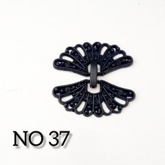 No : 37 Kelebek Kapama Siyah Renk 30 mm