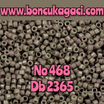 NO:468 Miyuki Delica Boncuk 11/0 DB2365 Dayanıklı Boya Kahve-Gri