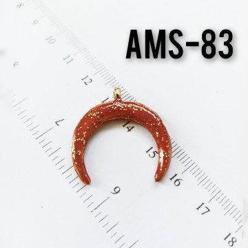 AMS-083 Altın Kaplama Simli Mineli Ay Uç
