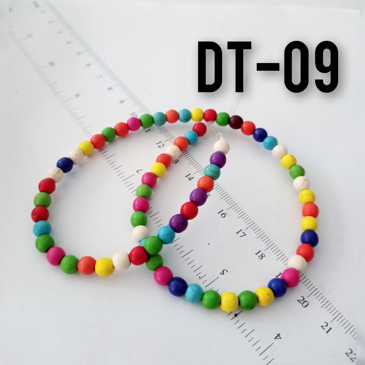 Dt-009 İmitasyon Karışık Renk Turkuaz 6 mm dizi