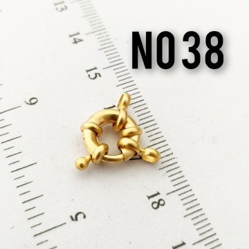 No : 38 24 Ayar Mat Altın Kaplama Gemici Kilit 11 mm