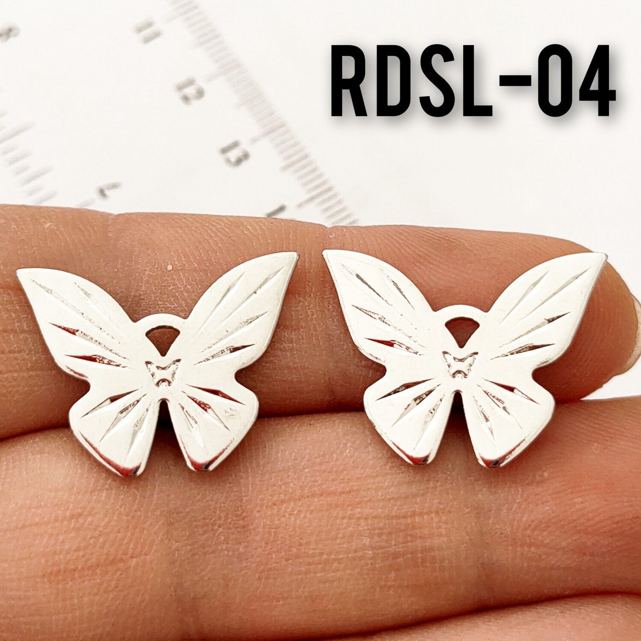 RDSL-04 Rodyum Kaplama Kelebek Sallantı