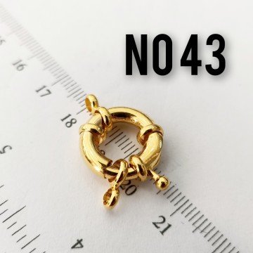 No : 43 24 Ayar Altın Kaplama Gemici Kilit 17 mm