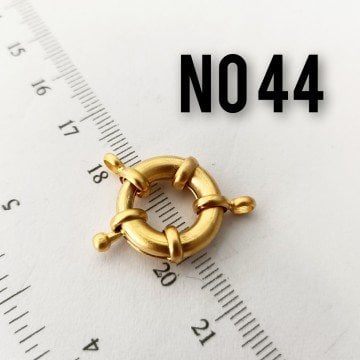 No : 44 24 Ayar Mat Altın Kaplama Gemici Kilit 17 mm