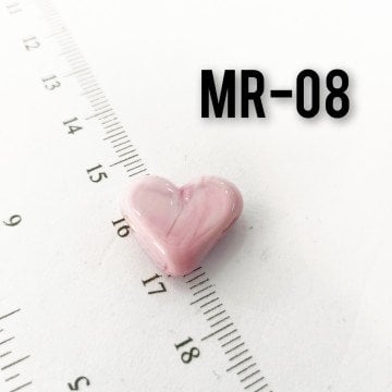 MR-08 Murano El Yapımı Kalp Boncuk
