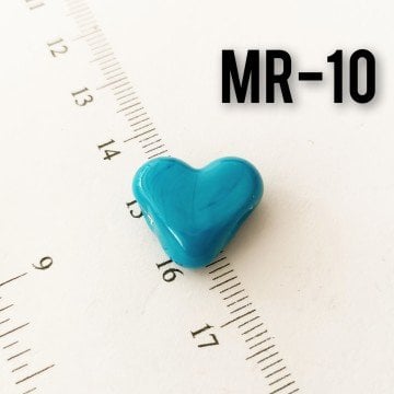 MR-10 Murano El Yapımı Kalp Boncuk