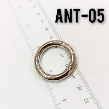 Ant-05 Gümüş Renk Pirinç Anahtarlık Klipsi 35 mm