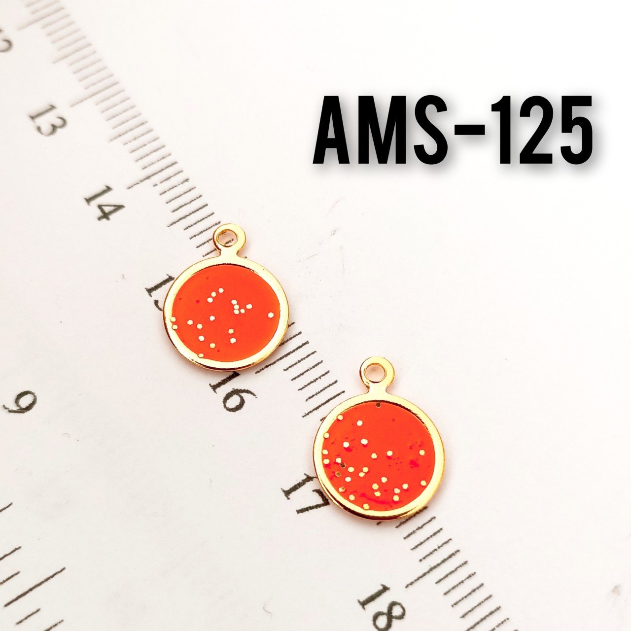 AMS-125 Altın Kaplama Simli Mineli Pul Sallantı