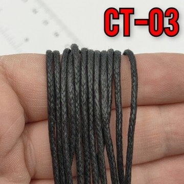 CT-03 Siyah 1.5 mm Koton İp