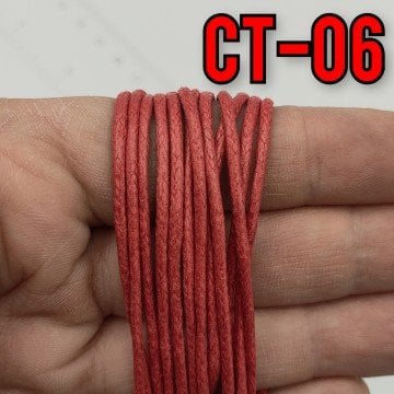 CT-06 Mercan Kırmızı 1.5 mm Koton İp