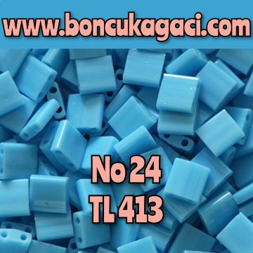 No: 24 Miyuki Boncuk , MİYUKİ TİLA  BONCUK TL413 Opak Bebe Mavi 5 gr