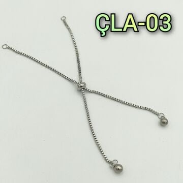 ÇLA-03 Gümüş Renk 316L Cerrahi Çelik Asansörlü Bileklik Aparatı