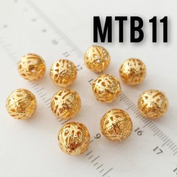 MTB-11 Altın Kaplama Dantel Top 12 mm