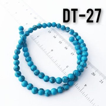 DT-027 İmitasyon Mavi Firuze Taşı 6 mm