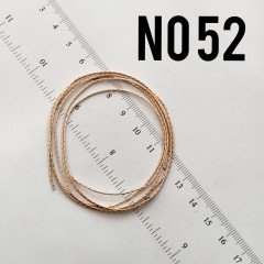No : 052 Rose Kaplama İp Zincir 0.5 mm