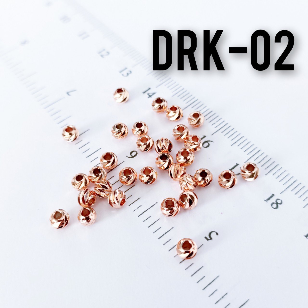 DRK-02 Rose Kaplama Dorika Boncuk 4 mm