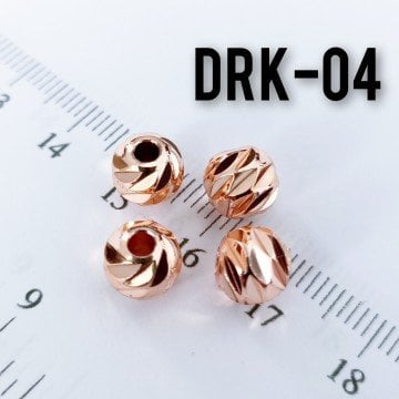 DRK-04 Rose Kaplama Dorika Boncuk 8 mm