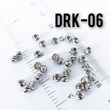 DRK-06 Rodyum Kaplama Dorika Boncuk 4 mm