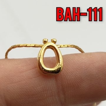 BAH-111 24 Ayar Altın Kaplama Ö Harfi Boncuk