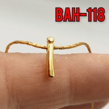 BAH-118 24 Ayar Altın Kaplama İ Harfi Boncuk