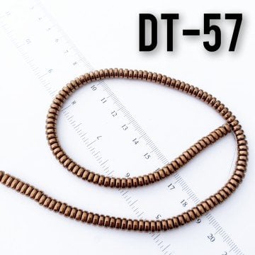 DT-057 Disk Hematit Koyu Bakır Renk 6 x 2.5 mm