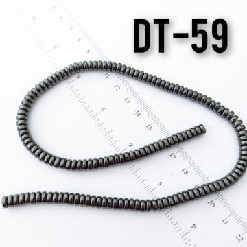 DT-059 Disk Hematit Doğal (antrasit) Renk 6 x 2.5 mm