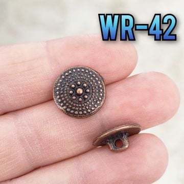 WR-42 Bakır Renk Wrap Düğmesi 15 mm