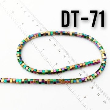 DT-071 Altıgen ( Somun ) Hematit Yanar Döner Mor Renk 6 x 3 mm