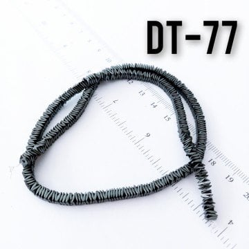 DT-077 Eğri Kesim Kare Pul Antrasit ( Doğal ) Renk 4 x 1 mm