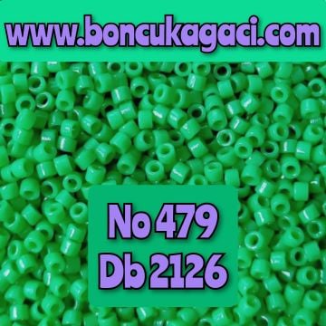 NO:479 (eski no 1006) Miyuki Delica , Miyuki Boncuk 11/0 DB2126 Fiji Yeşil