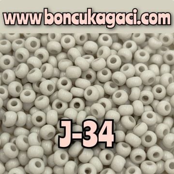 J-34 Taş Rengi Preciosa Jabloneks Kum Boncuk 8/0 (3mm)