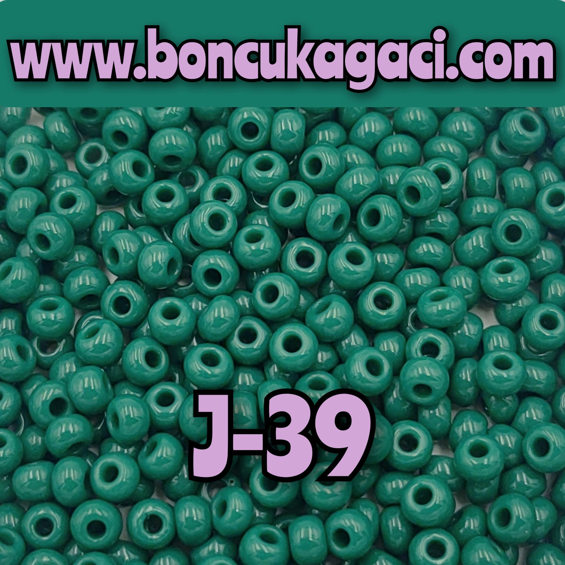 J-39 Koyu Yeşil Preciosa Jabloneks Kum Boncuk 8/0 (3mm)