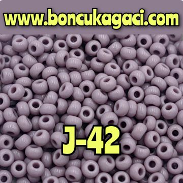 J-42 Mor Renk Preciosa Jabloneks Kum Boncuk 8/0 (3mm)