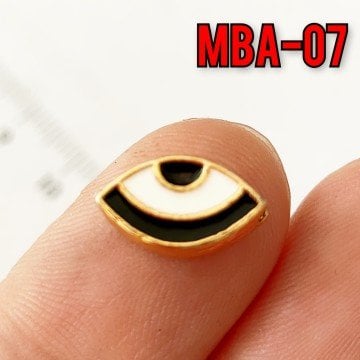 MBA-07 Altın Kaplama Mineli Göz Aparat 13*8 mm