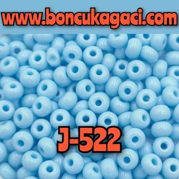 J-522 Opak Bebe Mavi Preciosa Jabloneks Kum Boncuk 6/0 (4mm)